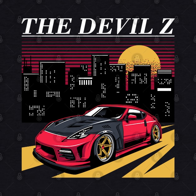 The Devil Z 370z by Planet of Tees